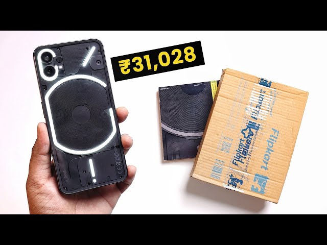Nothing Phone (1) Black Color Unboxing - Flipkart 1st SALE Unit |  My EXPERIENCE after 24 Hrs! 😵‍💫