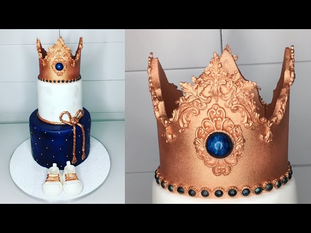 Cake decorating tutorials | Prince crown cake | Sugarella Sweets