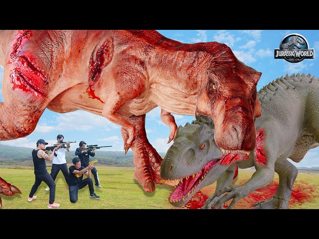 Most Dramatic T-rex attack| T-rex Vs Indominus Rex |Jurassic Park Fan-Made Film | Dinosaur |Ms.Sandy