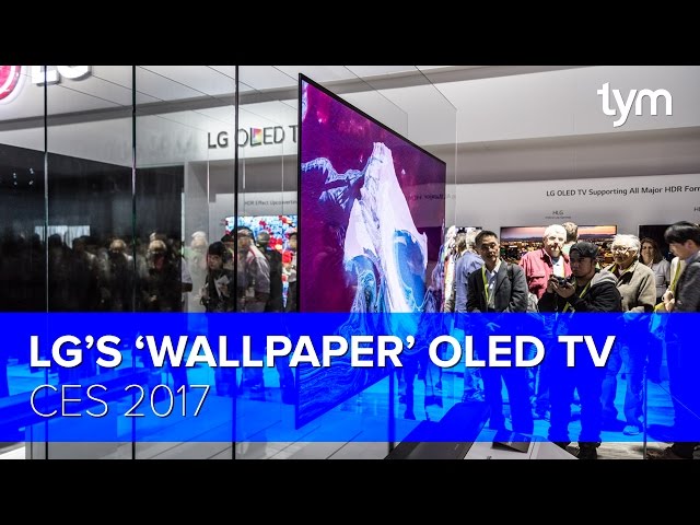 LG's NEW OLED 'Wallpaper' TV With Dolby Vision, CES 2017