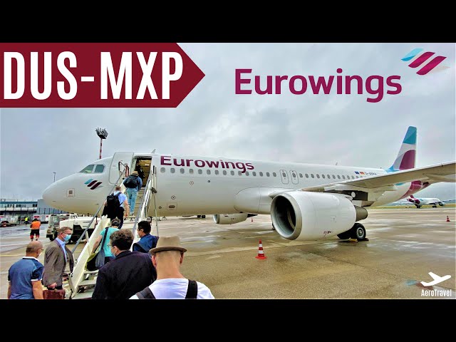 EUROWINGS DURING COVID PANDEMIC | DÜSSELDORF - MILAN (MXP) | AIRBUS A320 | EW 9826 | TRIPREPORT UHD
