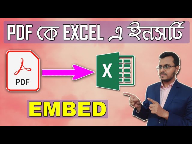 How to Embed or Attach a PDF Document in Excel