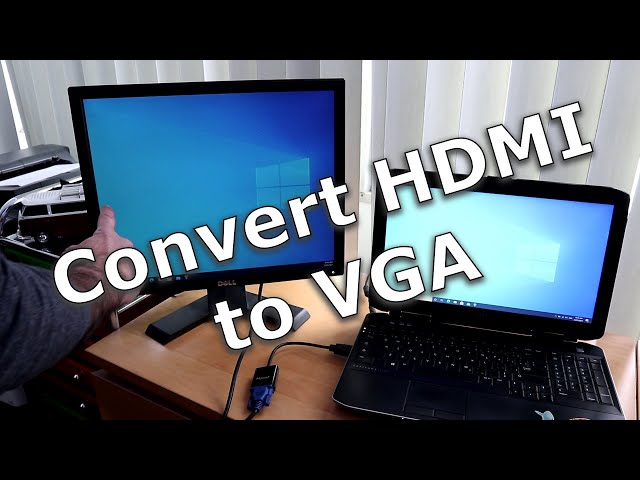 HDMI to VGA adapter to connect a new PC to an old monitor - hdmi to vga converter