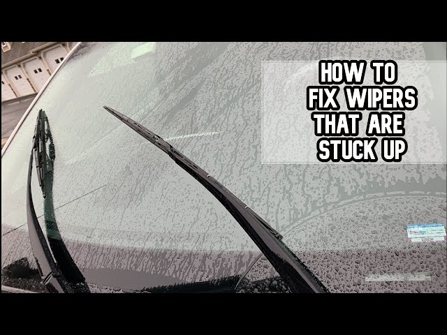 How to fix windshield wipers that are stuck up DIY video #diy #wiper #wiperblades #stuck