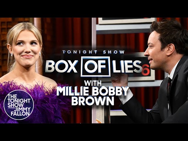 Box of Lies with Millie Bobby Brown | The Tonight Show Starring Jimmy Fallon
