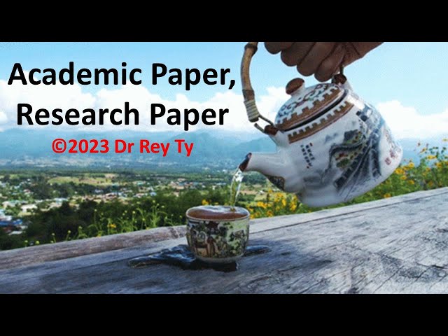 ©2023 Dr Rey Ty. What's the Difference between Academic Articles and Research Articles?