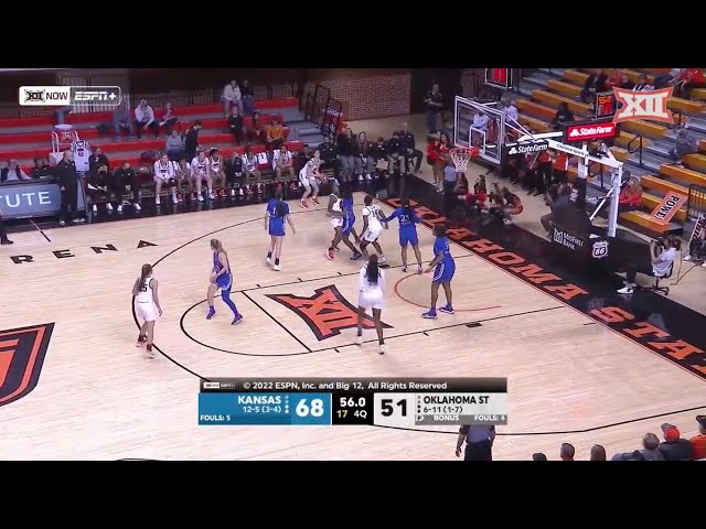 Kansas vs Oklahoma State Women's Basketball Highlights