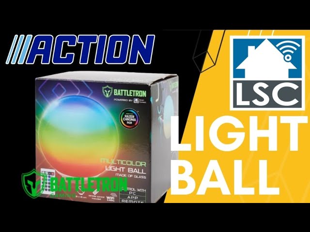 Test de la Light Ball Battletron de chez Action (Tuya) - compatible Razer Chroma