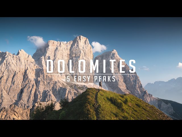 TOP 5 EASY PEAKS in the DOLOMITES - Hiking Tips