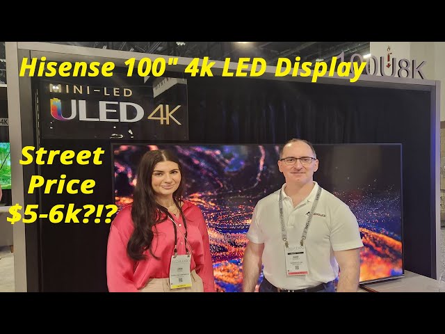 Hisense Stunning 100" U8K Mini-LED ULED 4K for ONLY $5-6K?!?
