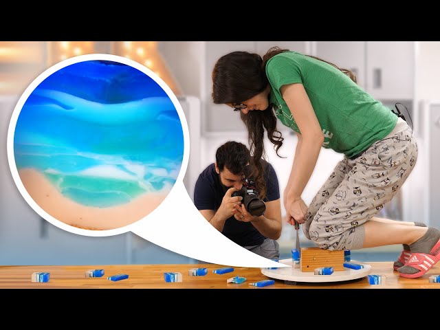 Recreating Ocean Resin Art with Soap