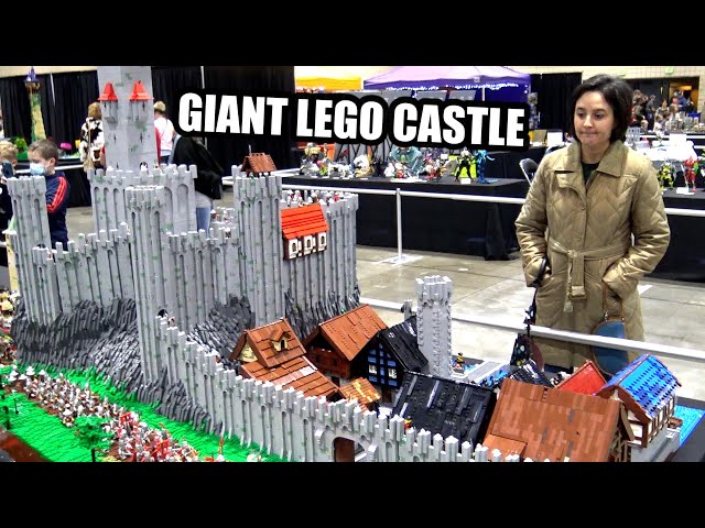 Giant LEGO Castle Kaladale with Interior Scenes