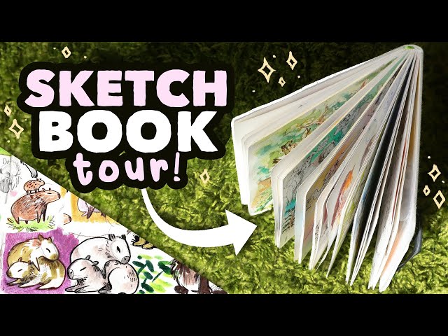 Finished Sketchbook Tour! // The Square Watercolour Book