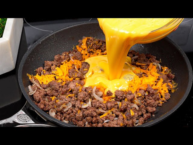 It's so delicious that I cook it 3 times a week❗❗ Incredible ground meat and Eggs Recipe!
