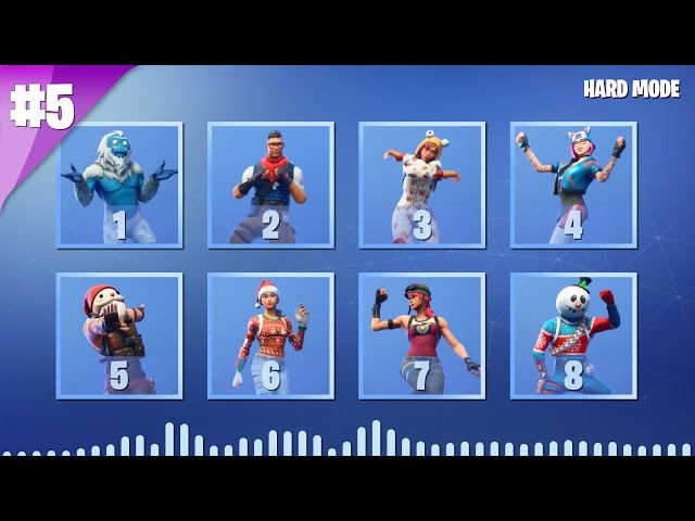 GUESS THE FORTNITE DANCE BY ITS MUSIC - PART 5 - HARD MODE | tusadivi
