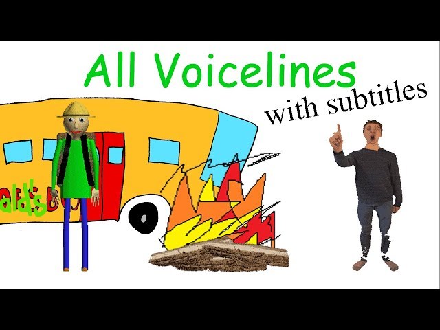 All Voicelines with Subtitles | Baldi's Basics - Field Trip Demo (v1.0)