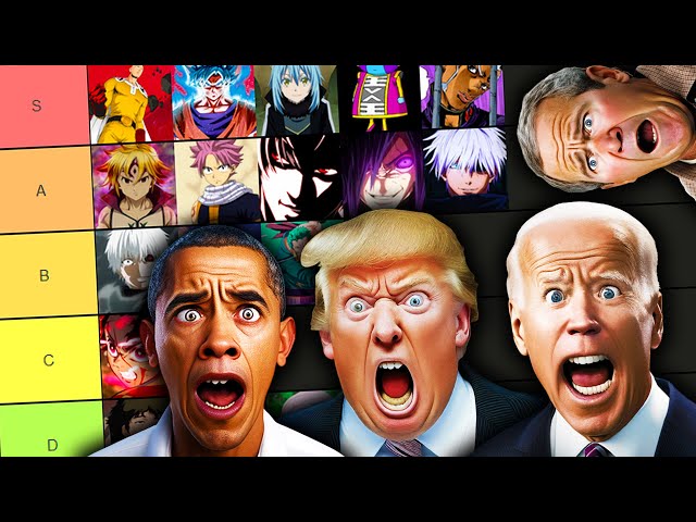Presidential Opinions: Strongest Anime Characters According to Biden, Trump, Obama (ALL PARTS)