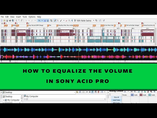 HOW TO EQUALIZE VOLUME ON SONY ACID PRO