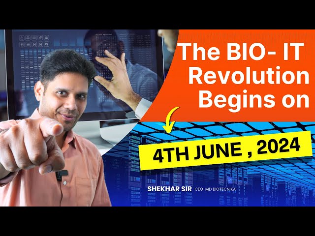 Bioinformatics Summer Internship June 2024 Final Batch - Last Call | Join The BIO-IT Revolution