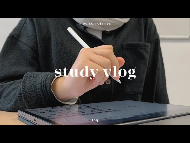med sch study vlog ep.05 | eat, study, sleep and repeat for a week ♡