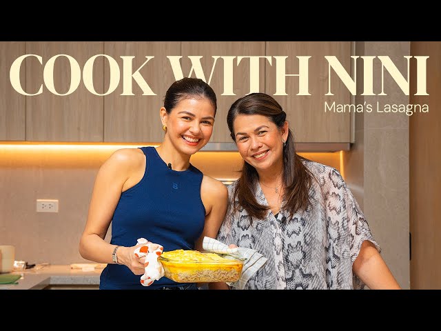 Cooking My Mom's 4-Cheese Lasagna | Cook with Nini | Janine Gutierrez