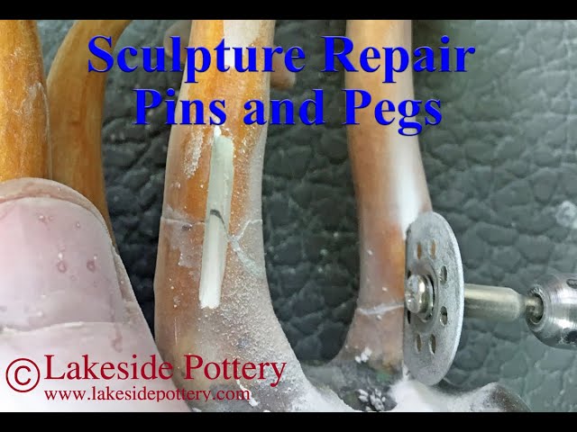 How to Repair Sculpture or Figurine When Metal Pins or Pegs Are Required for Mechanical integrity