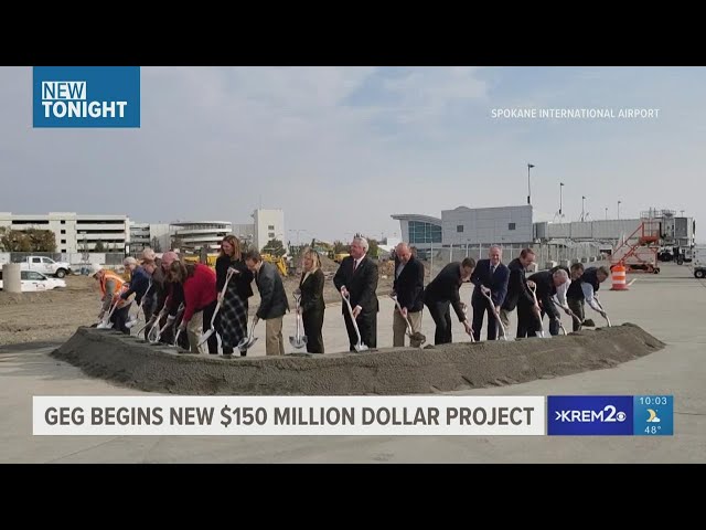 Spokane International Airport hold groundbreaking ceremony for $150 million expansion project