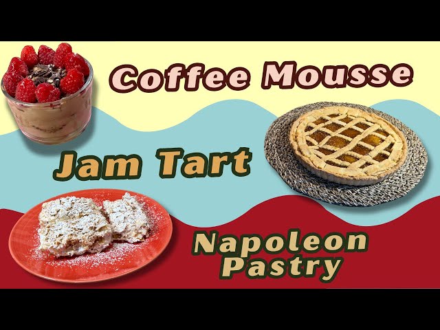 Sweet Magic: Jam Tart, Napoleon Pastry, and Coffee Mousse on Magic Kitchen Sundays! 🌟🍴✨