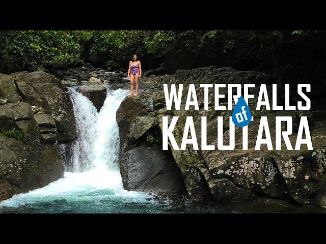 Waterfalls of Kalutara, Sri Lanka Polgampola, Athwelthota, Ahas Bokku Ella