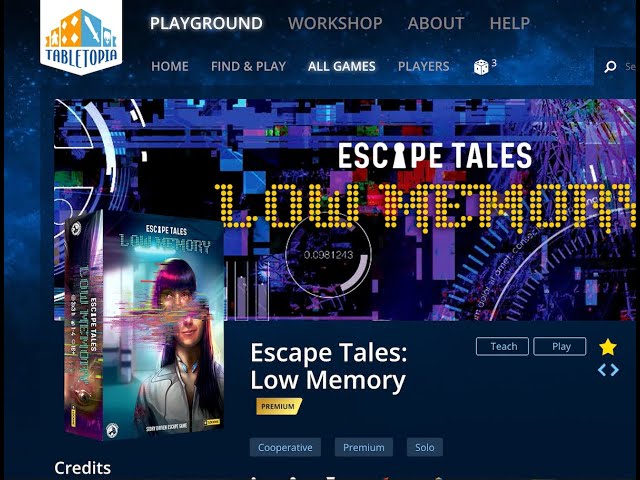 Part 3! Let's chat and play Escape Tales: Low Memory on Tabletopia!