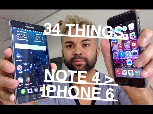 34 Things The Samsung Galaxy Note 4 can DO, iPhone 6 CAN'T!