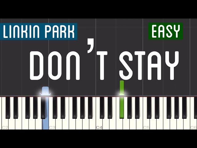 Linkin Park - Don’t Stay Piano Tutorial | Easy