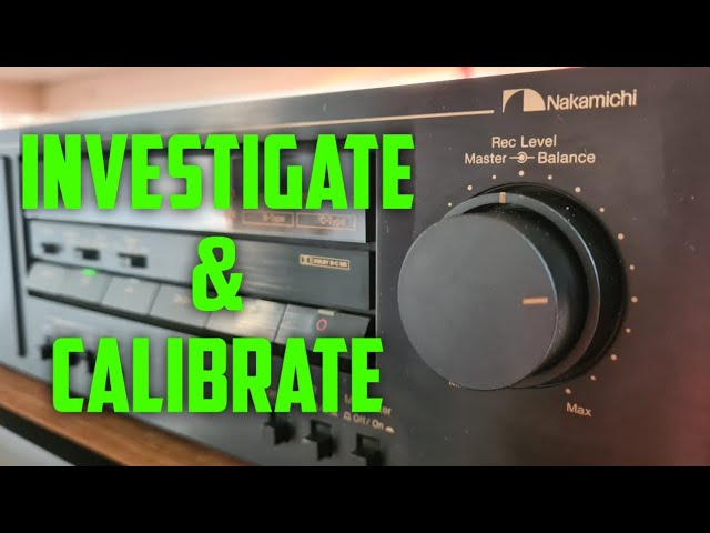 Nakamichi CR-1E Cassette Deck - Recording Levels Are All Wrong!