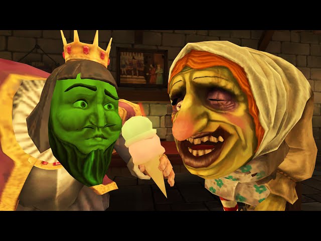Angry King vs Ice Scream vs Witch Cry funny animation #1