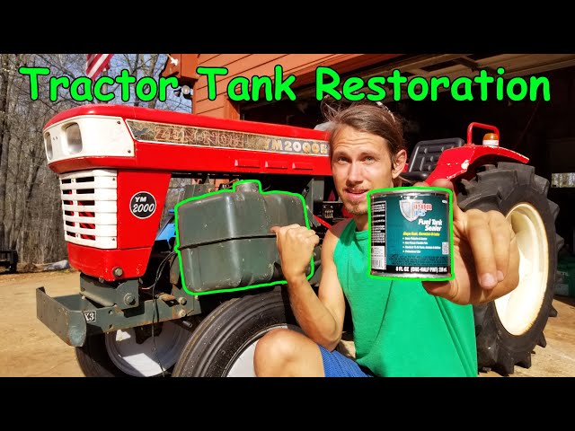 Abandoned Yanmar Tractor WILL IT START? Part 4: Diesel Tank Restoration