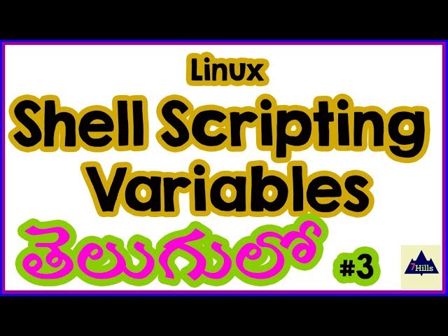 Shell Scripting In Telugu | Shell Scripting variables explanation In Telugu #3