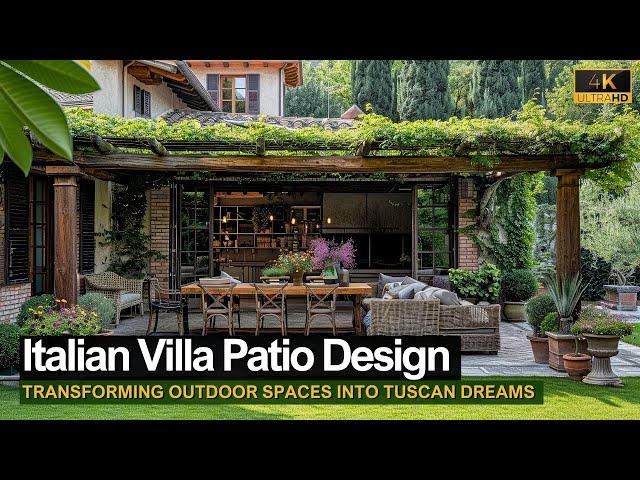 Italian Villa Patio Design Makeover: Transforming Outdoor Spaces into Tuscan Dreams