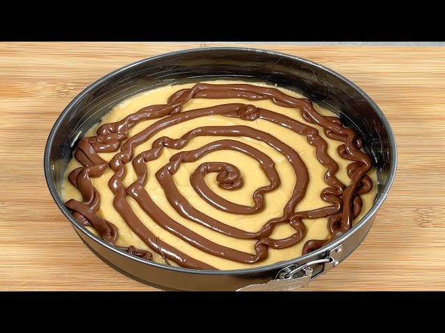 Few people know this recipe! Quick and easy CAKE with cocoa cream. ASMR # 175