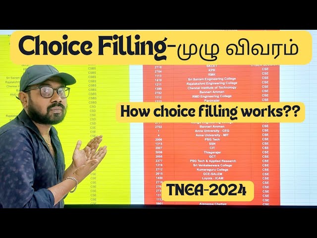 Choice filling- முழு விவரம்| How its works??-TNEA-2024