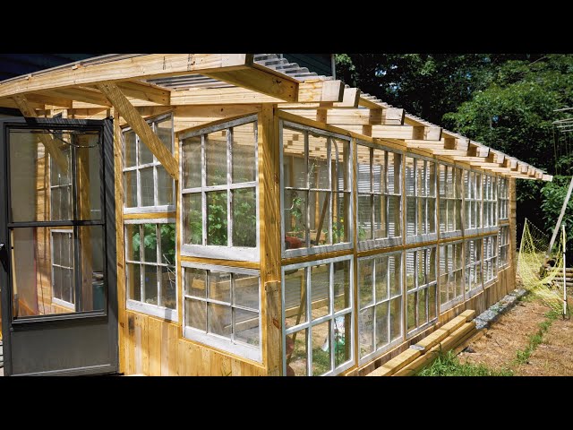 DIY UpCycled Greenhouse - Start to Finish