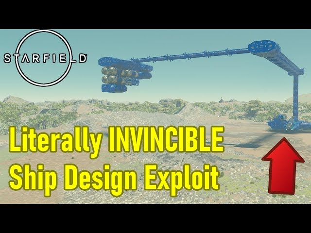 INSANE best ship design, LITERALLY INVINCIBLE cheese ship build exploit for Starfield, best build