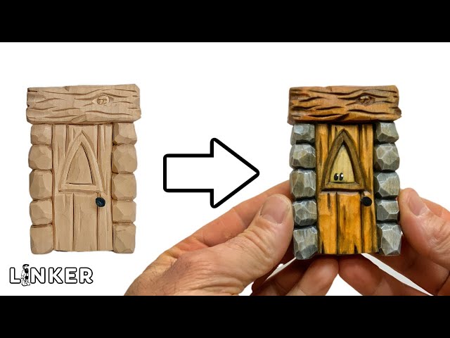How I Paint the Fairy/Gnome Door Carving