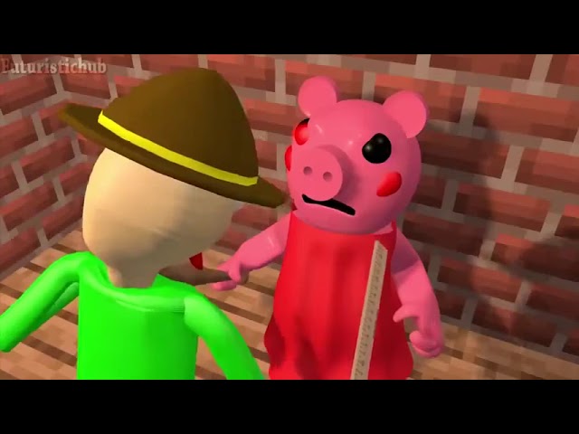 PIGGY VS SONIC & BALDI ROBLOX CHALLENGE OFFICIAL THE MOVIE! Minecraft Animation Horror Game