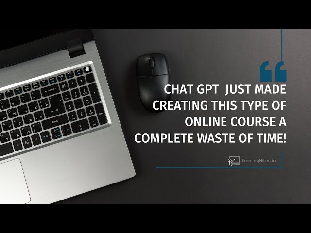 Chat GPT is Killing The Need For Online Courses!