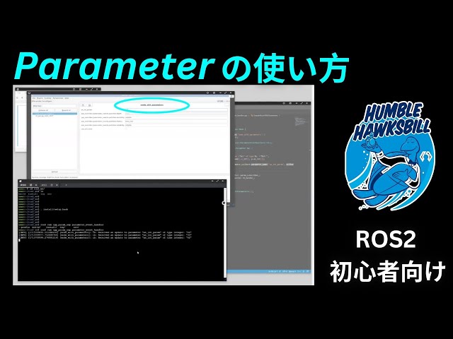 Parameterの使い方 | ROS2 チュートリアル