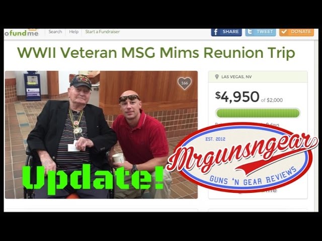 MSG(R) Mims: Bataan Death March & WWII Surviving Veteran Fundraiser Update (HD)