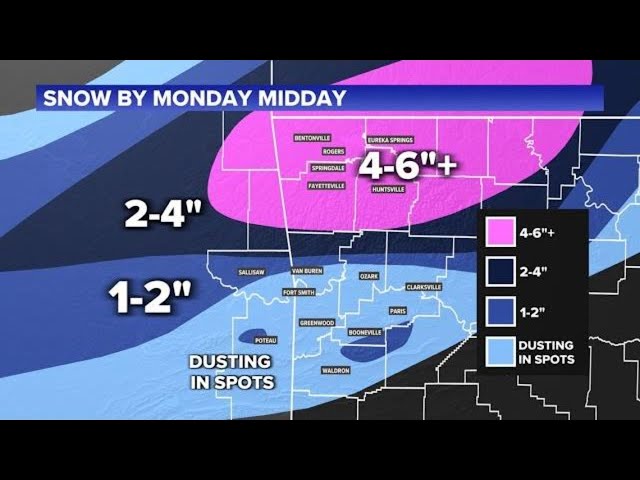 Snow inches closer to Arkansas | Forecast