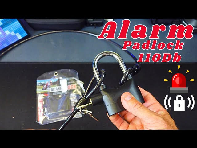 Universal Anti-Theft Alarm Padlock 110Db - Testing/Review