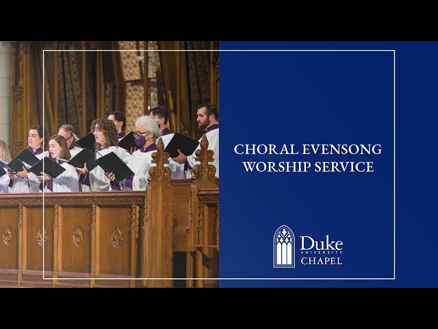 Choral Evensong Worship Service  - 5/19/24
