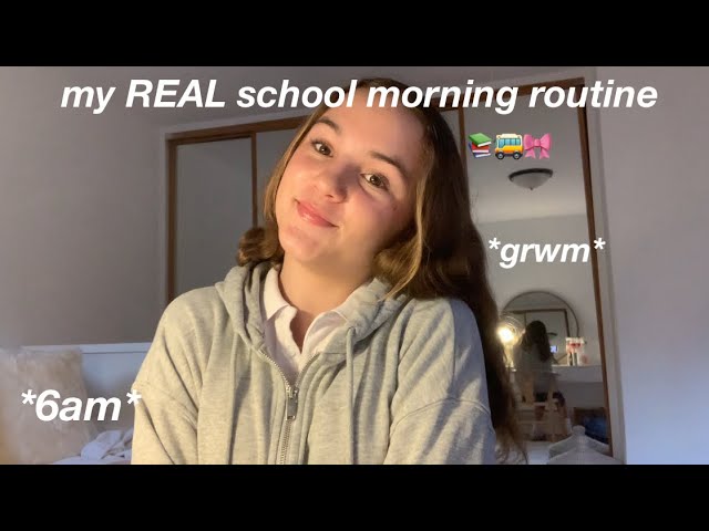 my REALISTIC school morning routine📚🫶🏼🎀